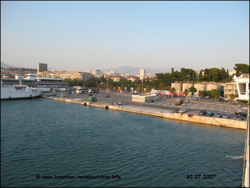 Der Hafen von Split  Kroatien