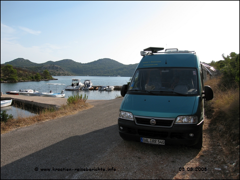 bernachtungsplatz im Naturpark Telascica