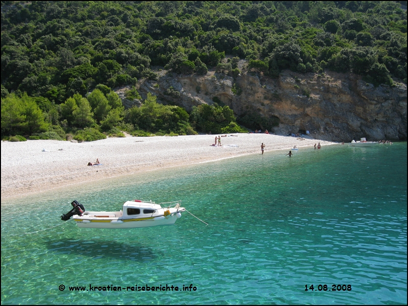 Strand an der blauen Grotte - Cres