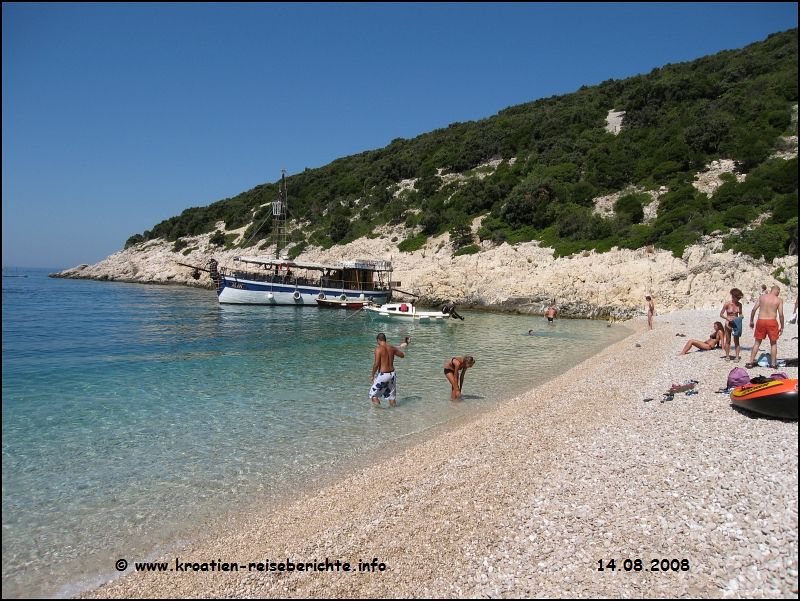 Strand an der blauen Grotte - Cres