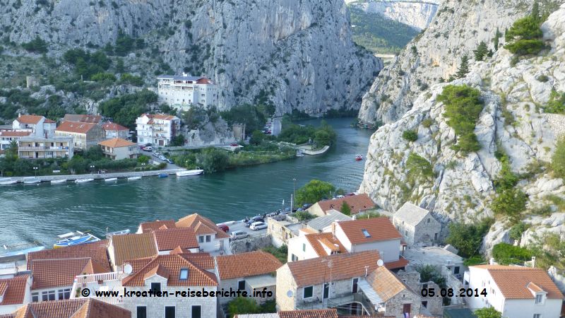 Burg Peovica Omis Kroatien