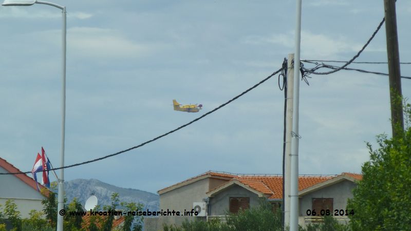 Waldbrand Split Stobrec Kroatien