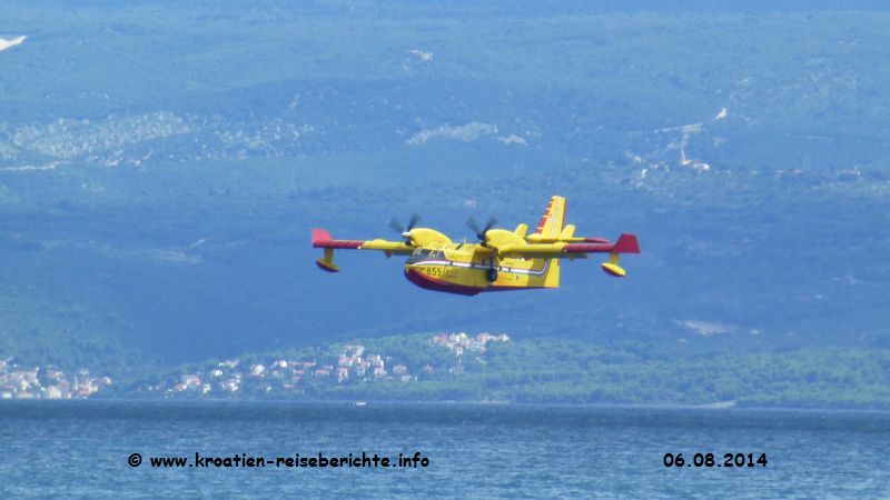 Waldbrand Split Stobrec Kroatien