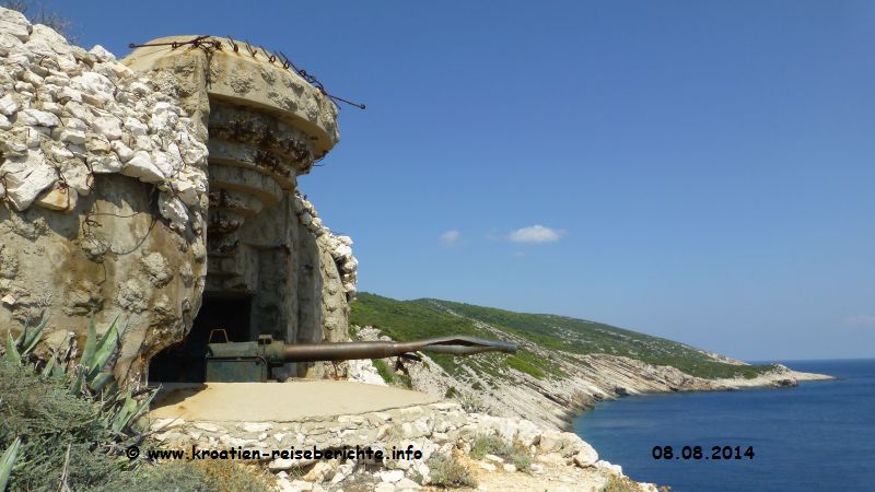 Geschtze Insel Vis Kroatien