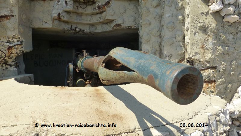 Geschtze Insel Vis Kroatien