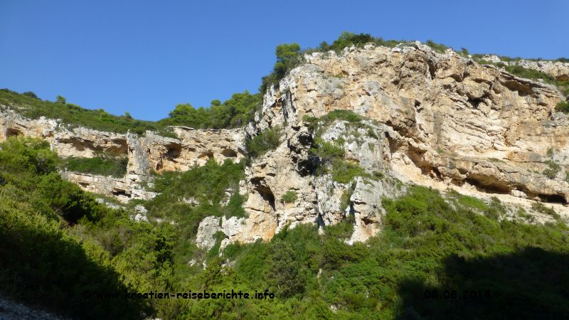 Strand Stiniva Insel Vis Kroatien