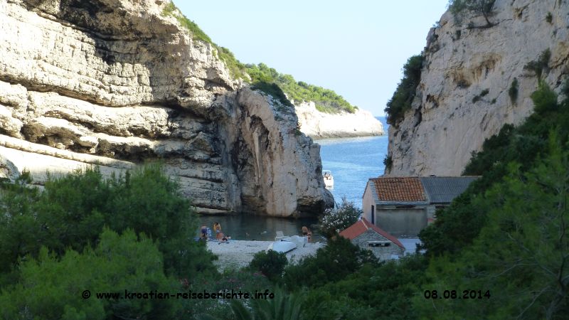 Strand Stiniva Insel Vis Kroatien