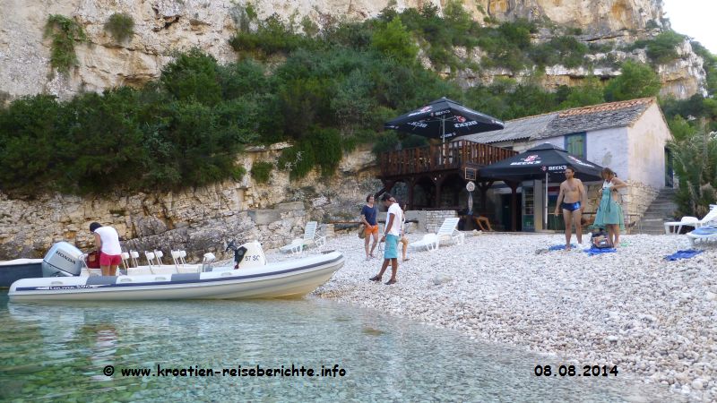 Strand Stiniva Insel Vis Kroatien