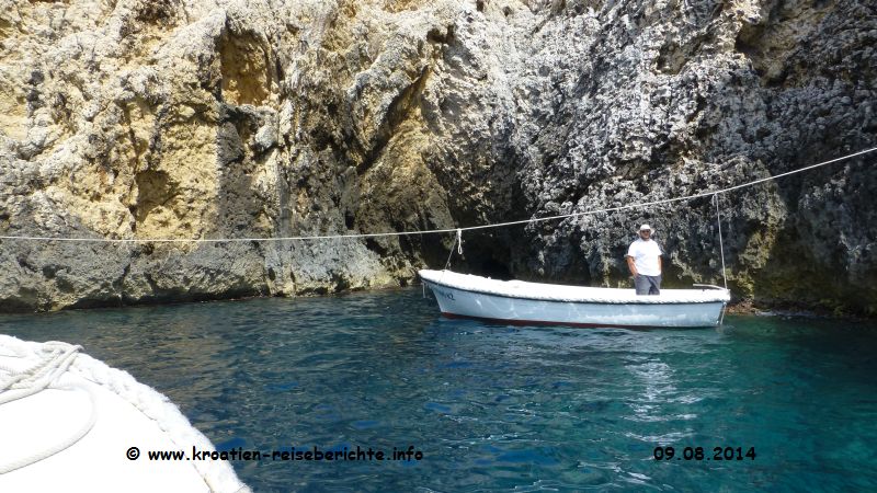 Blaue Grotte Bisevo Kroatien